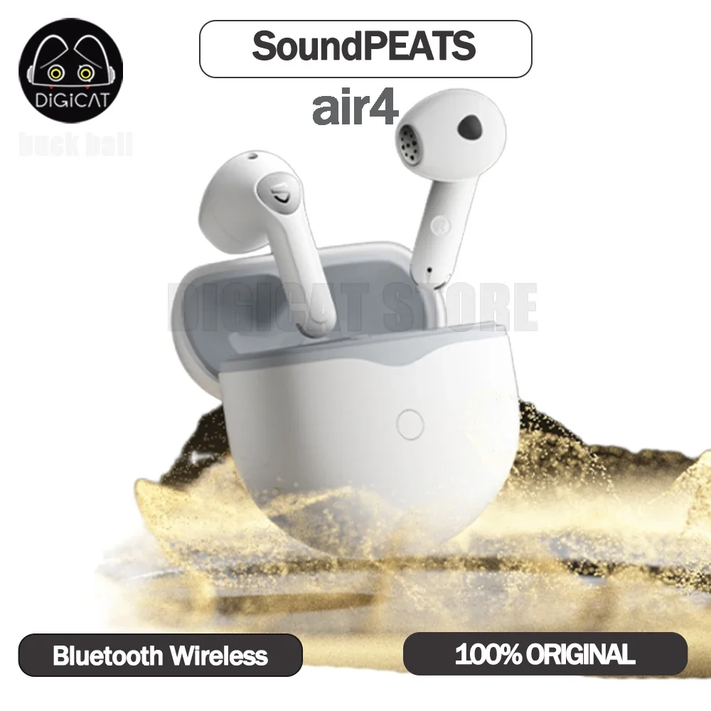 

SP Air4 Wireless Earphone Bluetooth HiFi Headphones Active Noise Reduction ANC 26h Playtime ENC 88ms Low Latency Earbud Earphone