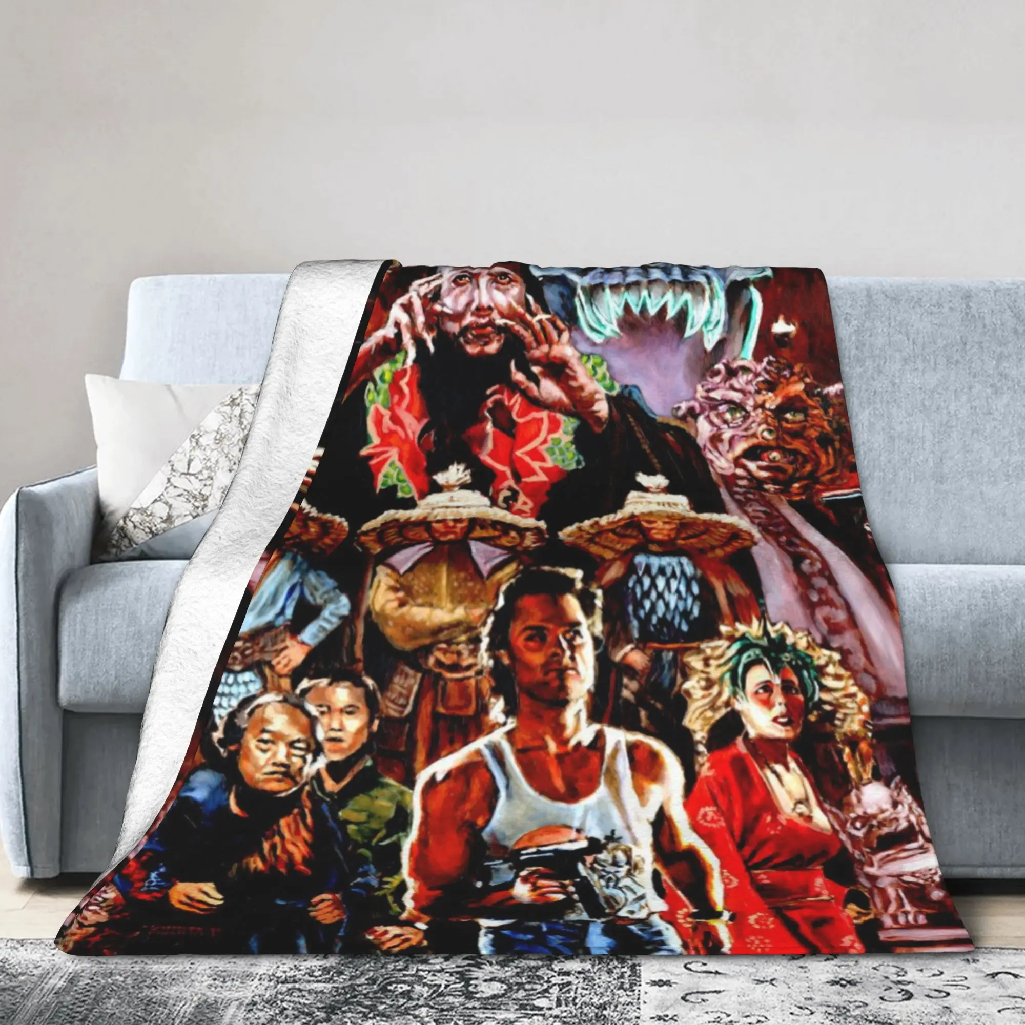 

Big Trouble in Little China Blanket Ultra-Soft Flannel Comfort Present Throw Blankets Plush Thin Quilt