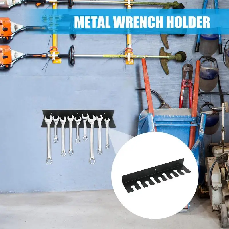 Toolbox Wrench Organizer Wall Mounted Hammer Rack Organizer Heavy-Duty Tools Storage Rack Screwdriver Tool Organizer For