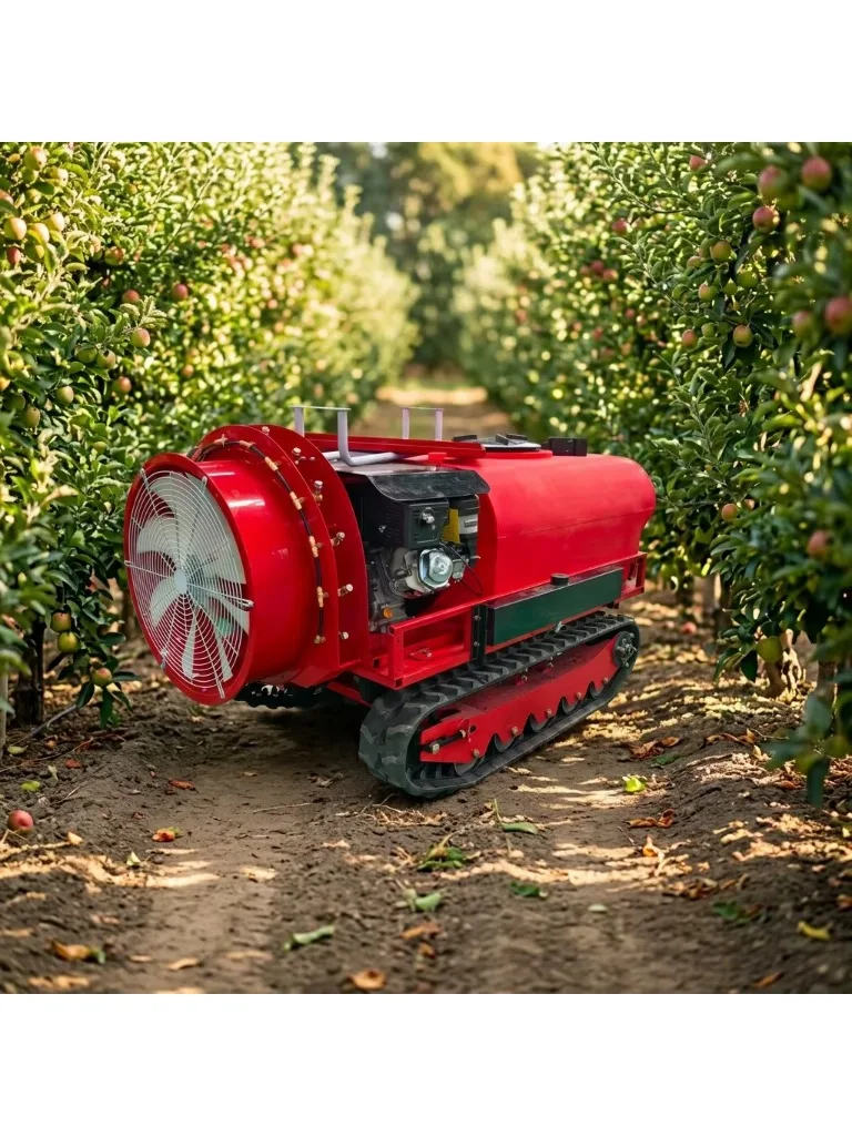 Stainless Steel  Sprayer Electric Farm Sprayer Farming  Crawler Orchard Sprayer Robot  Wind Guided Spraying Reduce Waste