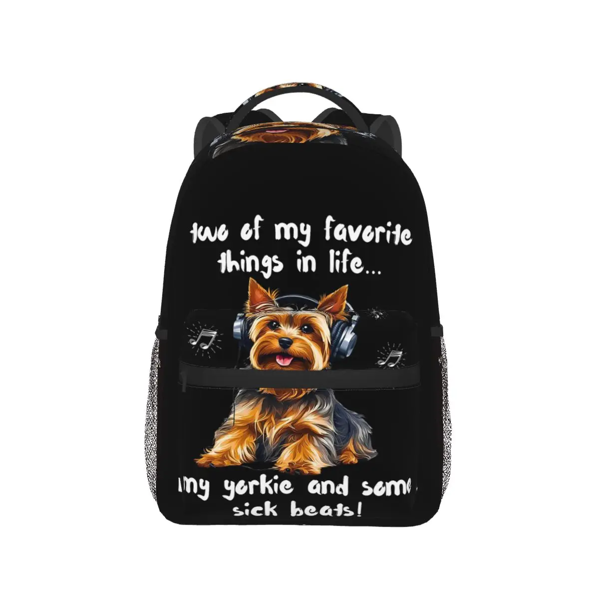 

Рюкзак Two Favorite Thing My Yorkshire Yorkie Dog And Some Sick Beats, рюкзак для мальчиков и девочек, сумка для книг, школьная сумка, сумки на плечо