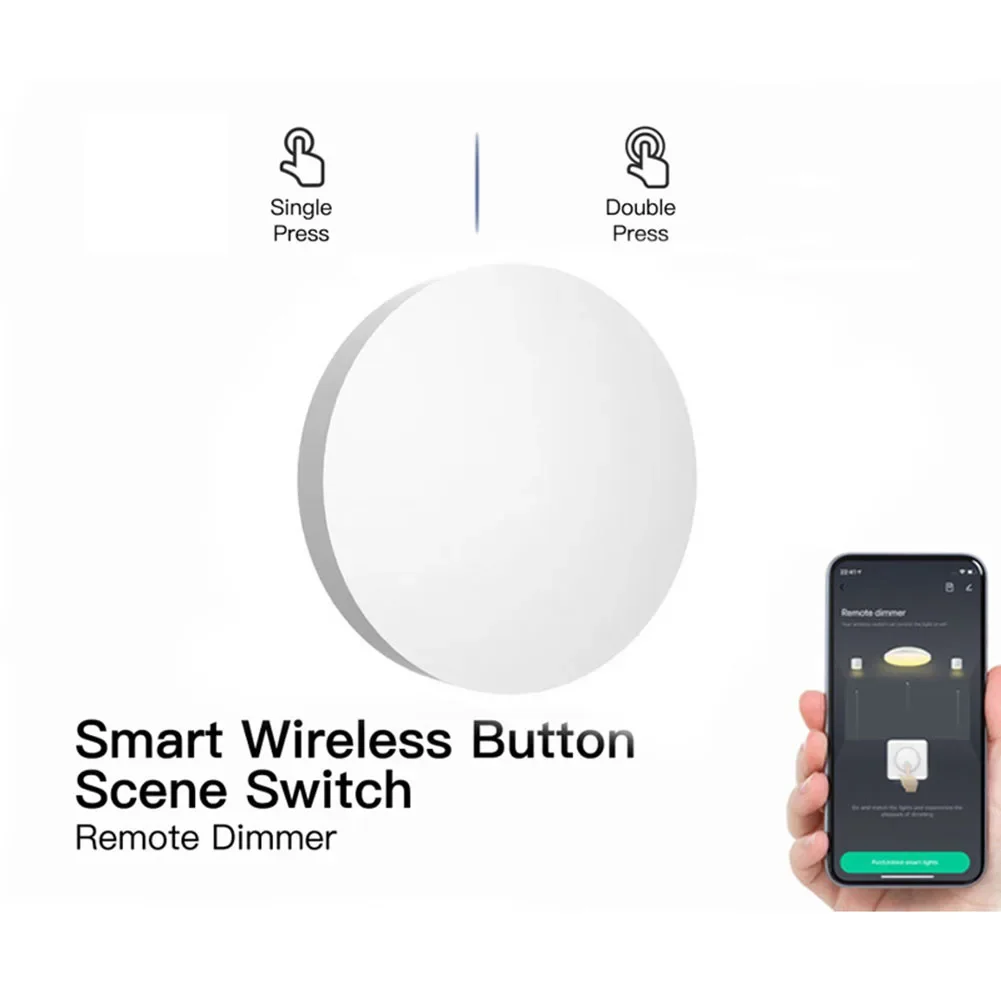 

Многосценный переключатель Беспроводной интеллектуальный переключатель Гладкий белый цвет Беспроводной пульт дистанционного управления Материал ABS Автоматическое включение Простой в использовании