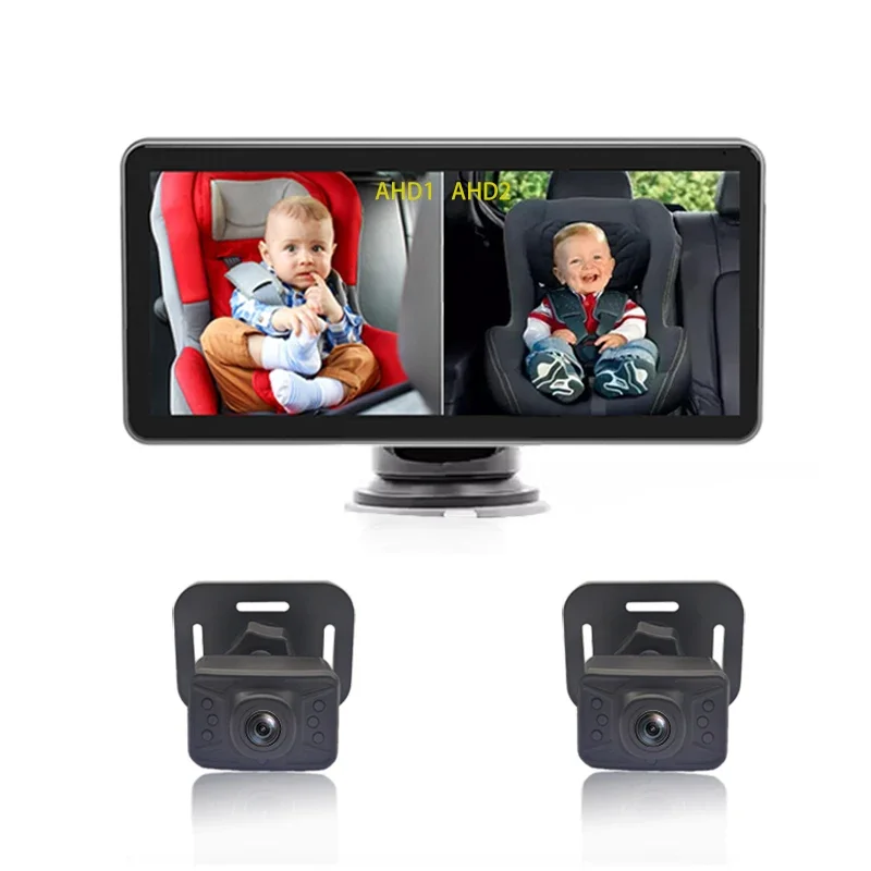 

6.8 Inch HD Dual-Channel Car Baby Monitor with IR Night Vision & Easily Install CE Certified + IP68 Waterproof for SUV/RV