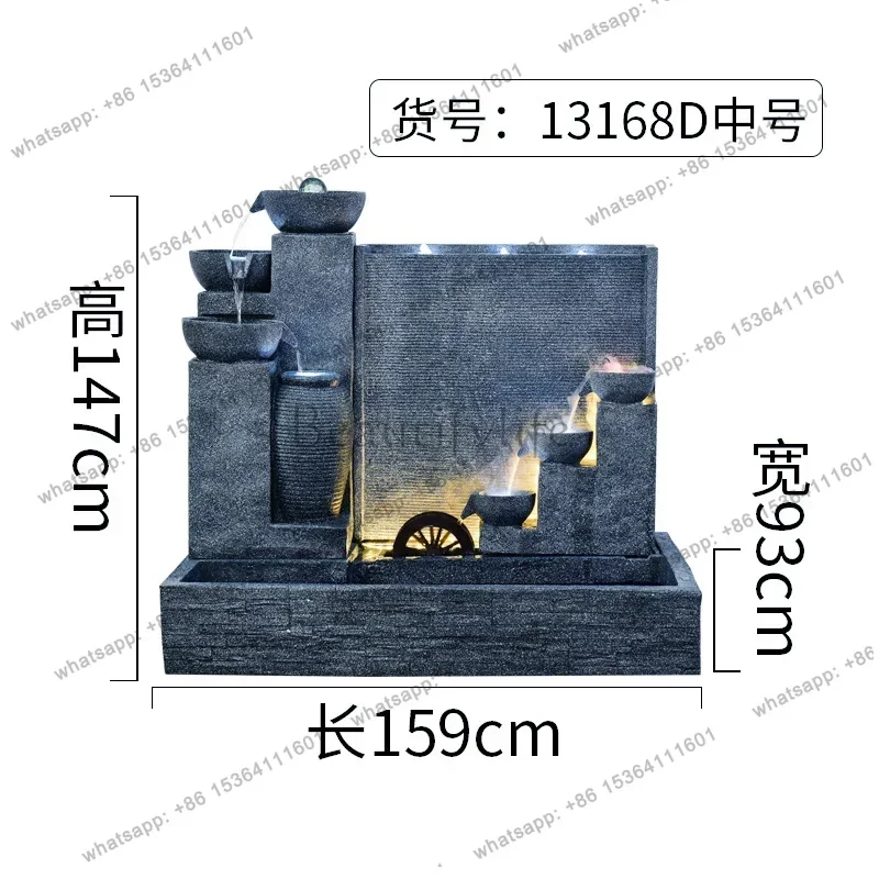 European-style flowing water fountain water curtain wall  company garden landscape decoration ornament