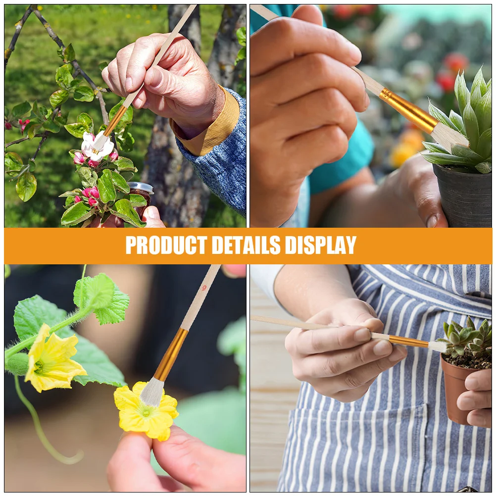 

6Pcs Pollination Applicator Flower Pollination Tool Garden Vegetable Pollinator Hand Pollinating Tool Fruit Tree Pollinator