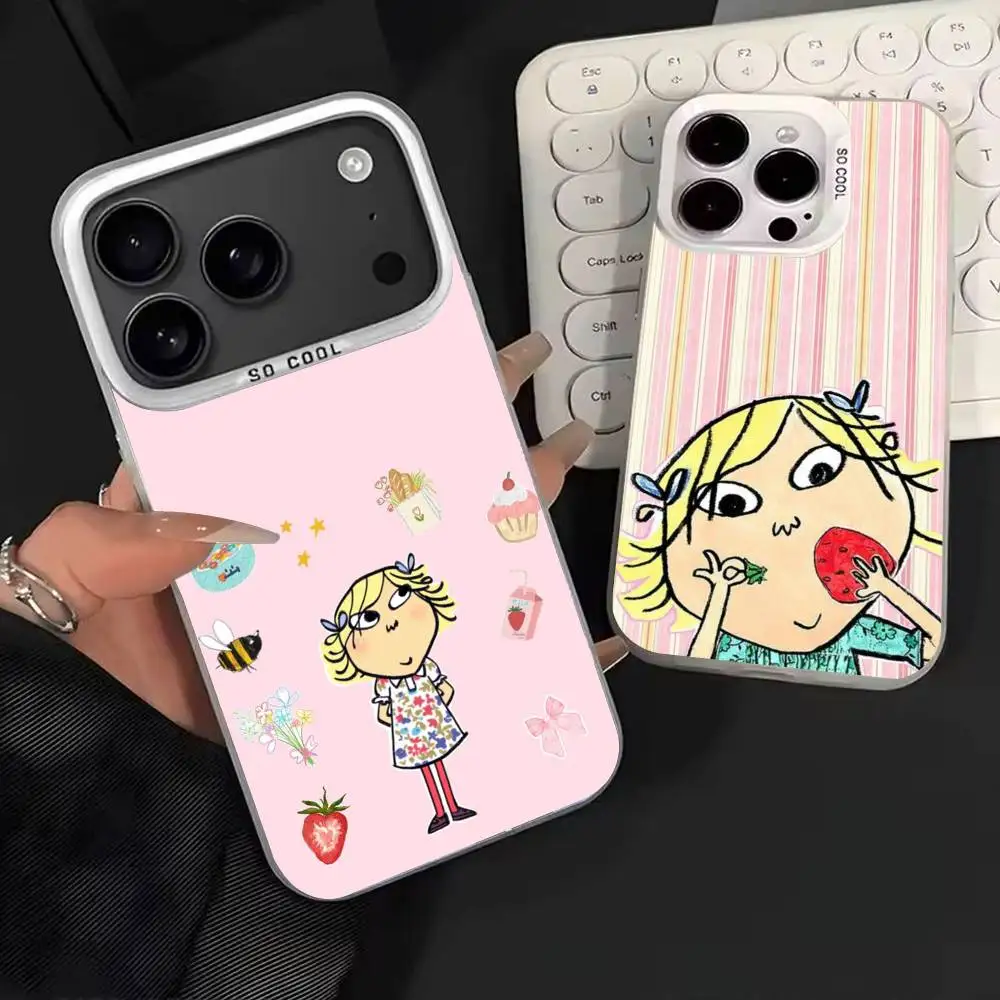 

Charlie A-And L-Lola C-Cute Phone Case For iPhone 17,16,15,14,13,12,11,Mini,Pro,MAX Matte Shockproof Phone Case