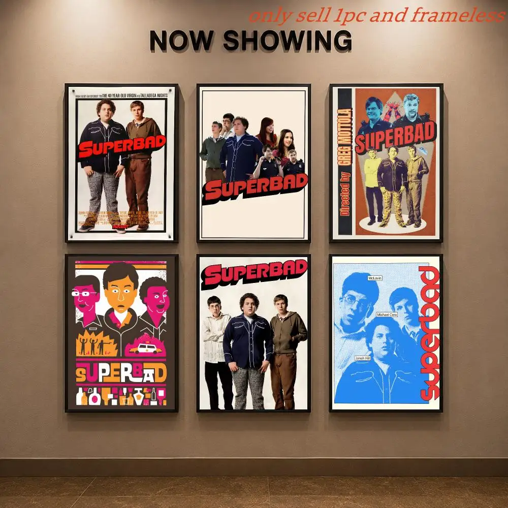 Teen film Movie S-Superbad Poster Painting Prints Wall Art Picture Film Room Home Bar Cafe Decor Mural