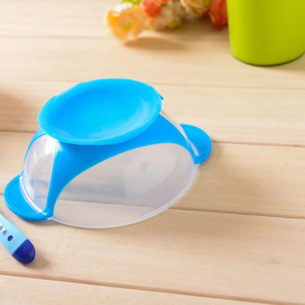 Baby Feeding Silicone Suction Cup Bowl Slip-resistant Tableware Temperature Sensing Color Changing Flatware Baby Training Spoon