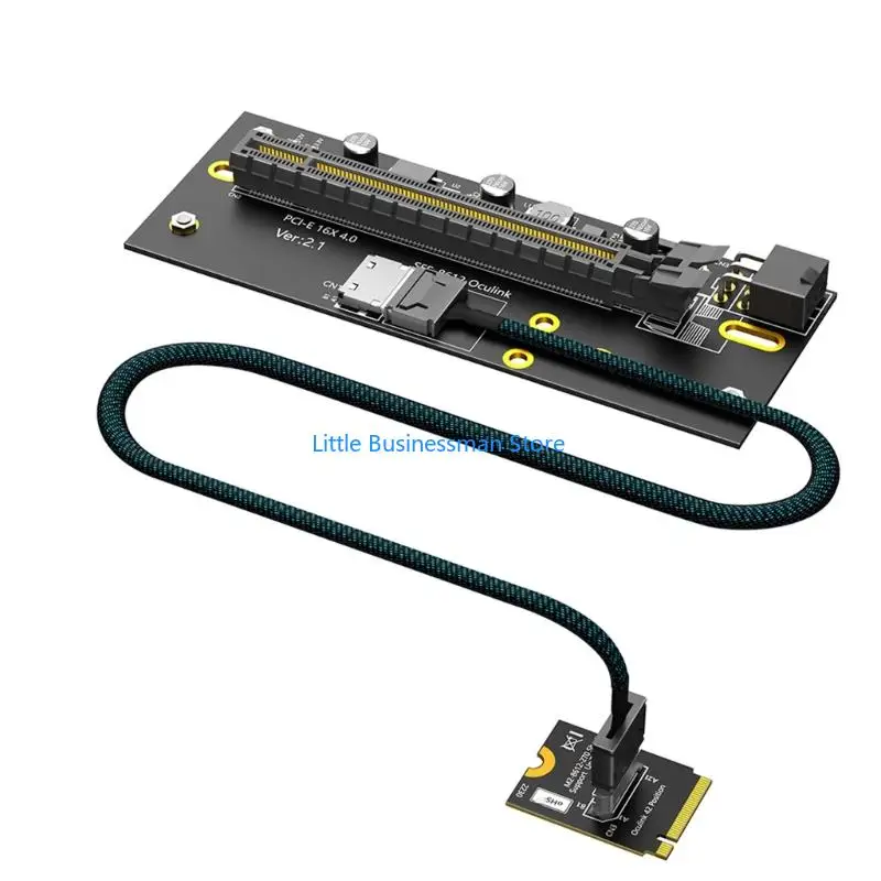 PCIE4.0 X16 External GPU Adapter for 2230/2280 Flexible Extension Cable Replacement Assembly Accessories M76A