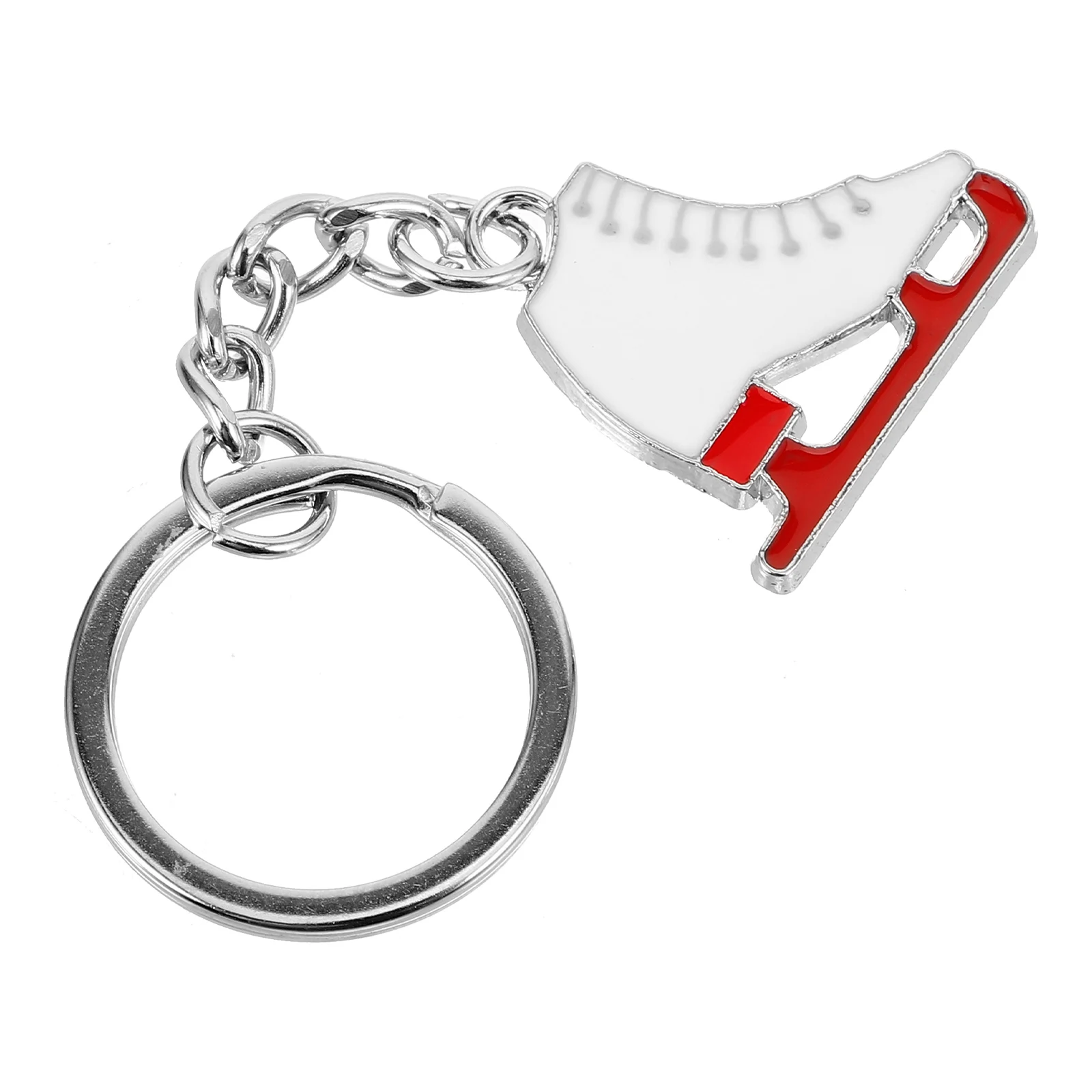 

2 Pcs Personality Skate Keychain Men and Women Zinc Alloy Ice Skating Decoration