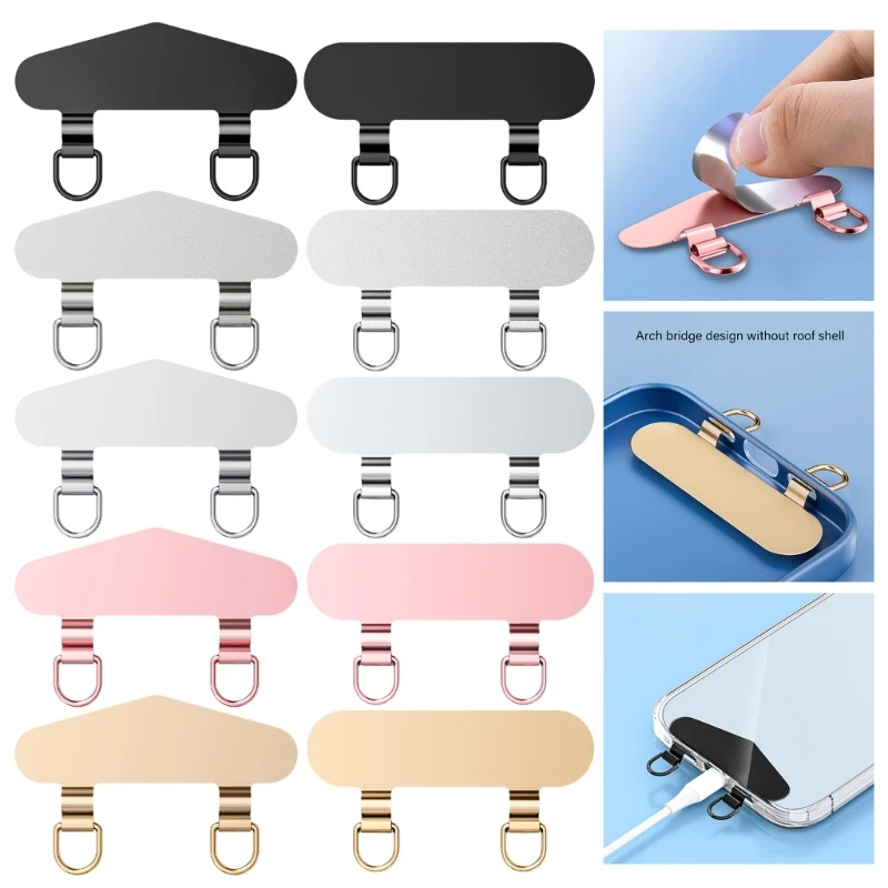 Multipurpose Stainless Steel Phone Sticker Pad Clamp With Chain for Everyday Use