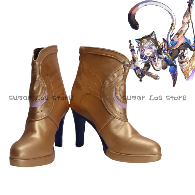 

Honkai Star Rail Cipher Game Обувь для косплея Сапоги на двух высоких каблуках для женщин и мужчин Хэллоуин Карнавальный реквизит Cos Костюмная обувь