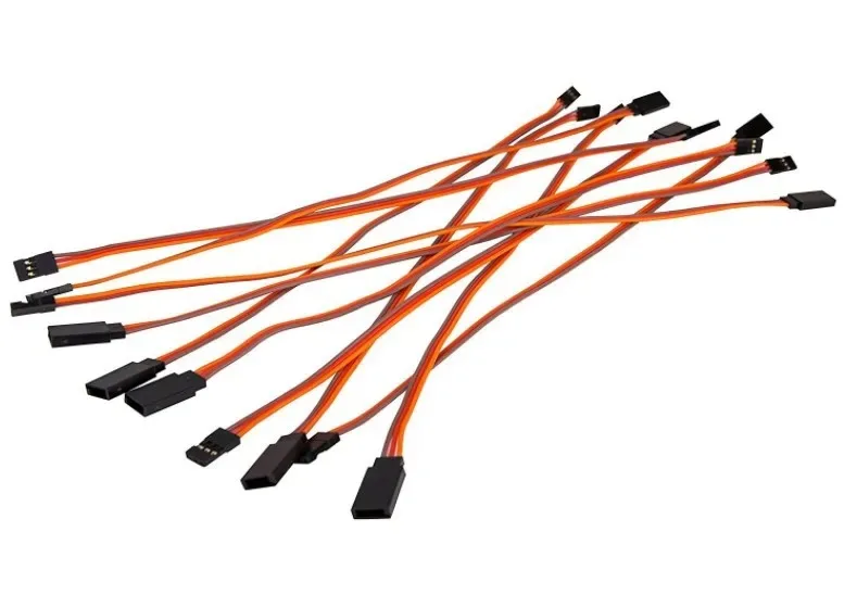 10Pcs 10/15/ 20 / 30 / 50/100cm Servo Extension Lead Wire Cable for RC Futaba JR Male To Female Plug Servo Extension Lead Wire