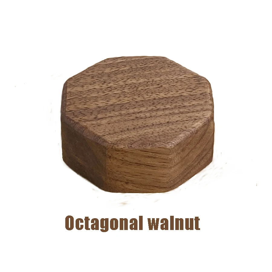 Cute Wooden Desktop Decorative Ornaments Multi-Shaped Walnut Wood Small Base Ornaments Display Showcases Beech Wood Display Base