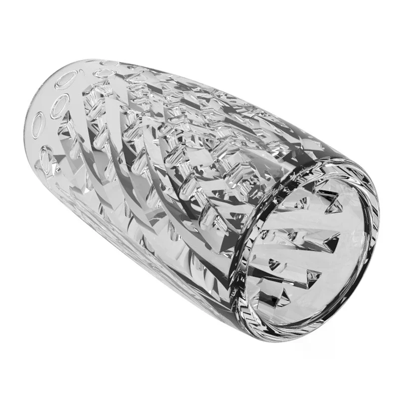 Crystal Clear TPE Male Masturbation Cup Waterproof Men Masturbator Ejaculation Delayed Trainer Soft Adult Sex Toy