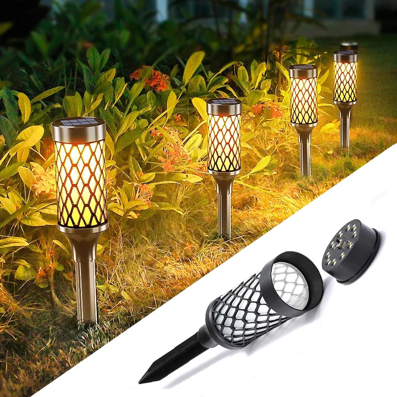 Solar Lights Outdoor Waterproof High Lumen Solar Garden Lamp Sun Led Lights for Sidewalk Yard Patio Landscape Walkway Lawn Decor