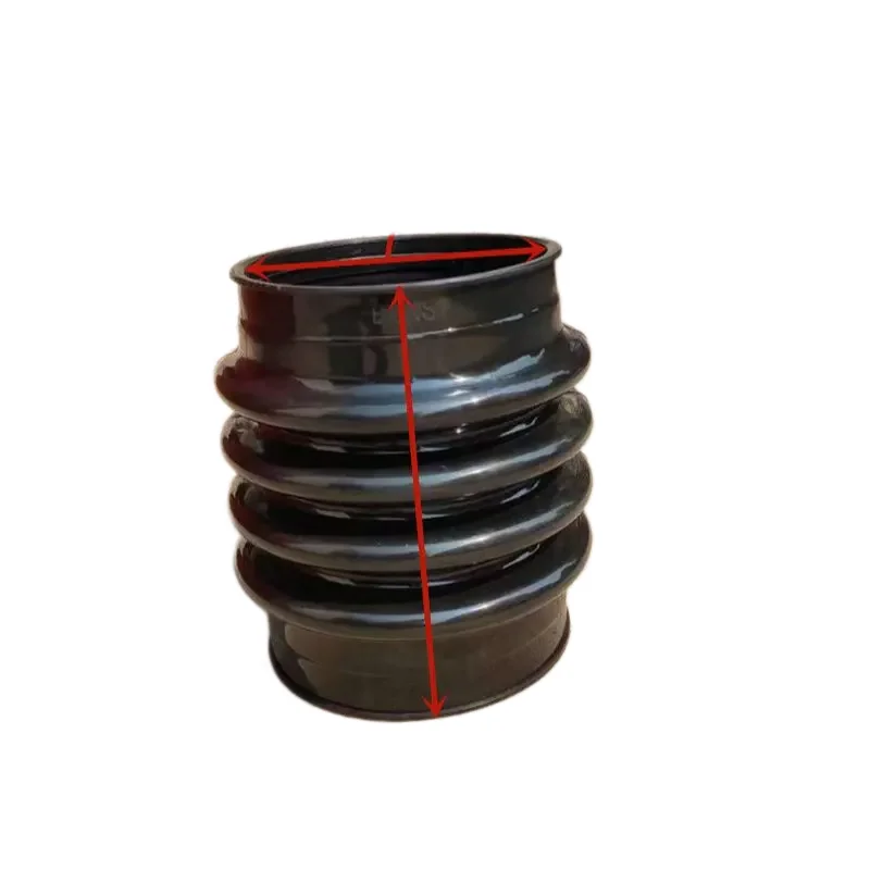 Black Wacker Rammer Bellow 170 X 245mm Wacker BS600, BS700 OEM 1006882 Corrugated Pipe Concrete Machinery Parts 1PC