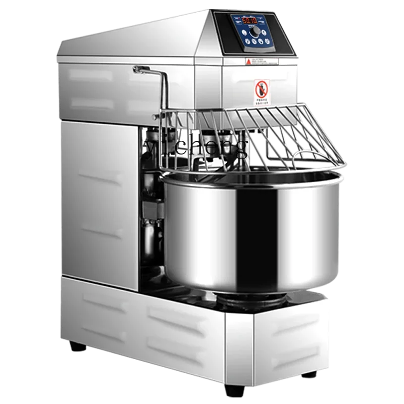 Deegmixer, stille automatische deegkneedmachine met twee snelheden, van roestvrij staal