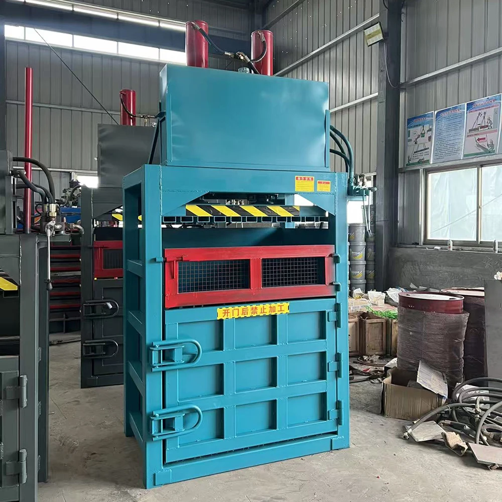 Factory Sells High-quality Hydraulic Vertical Baling Machines For Compressing Used Clothing At Low Prices.
