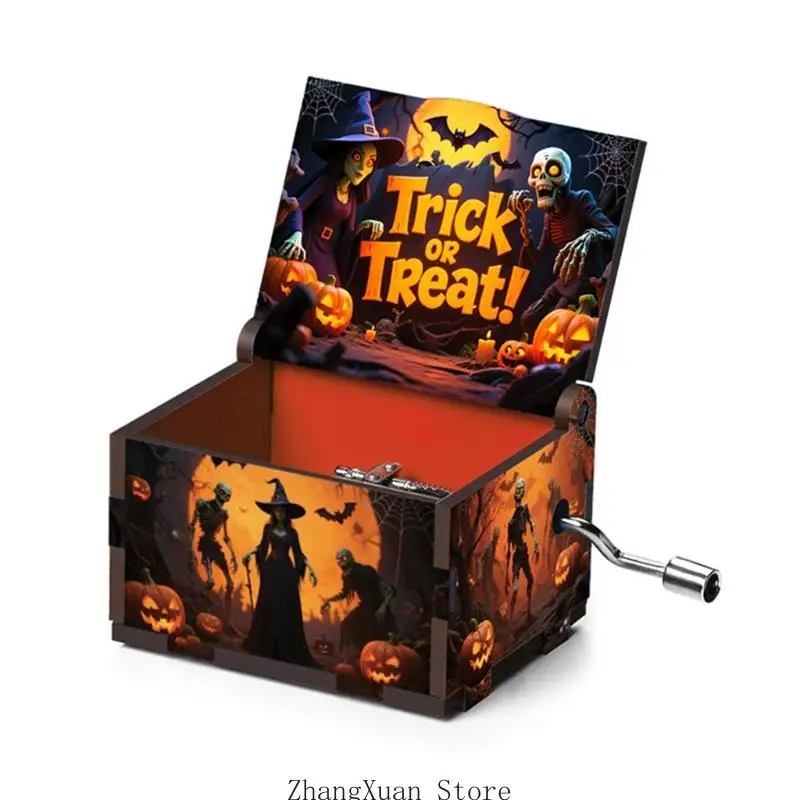 Halloween-Spieluhr mit mechanischen Bewegungen für Regalsimse und Tischdisplay 3XUF – Detail 4