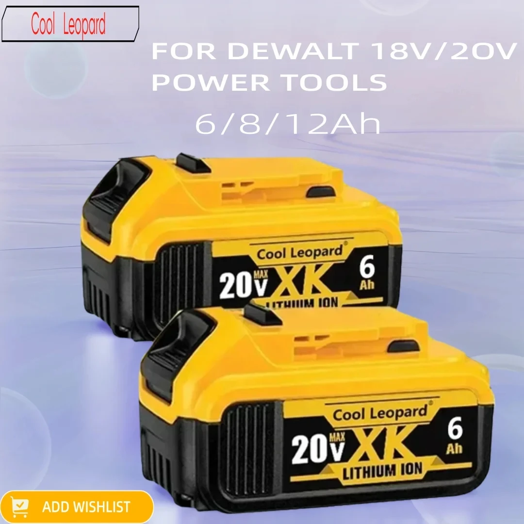 

For Dewalt 18V 6Ah Replacement Li-ion Battery Be Suitable For Dewalt DCB200 DCB201 DCB180 DCB181 DCB182 DCB184 Tool Battery