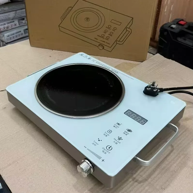 3500W Electric Induction Cooktop Touch Button Control Stainless Steel Hotplate for Restaurant Hotel Use Waterproof AU US Plug