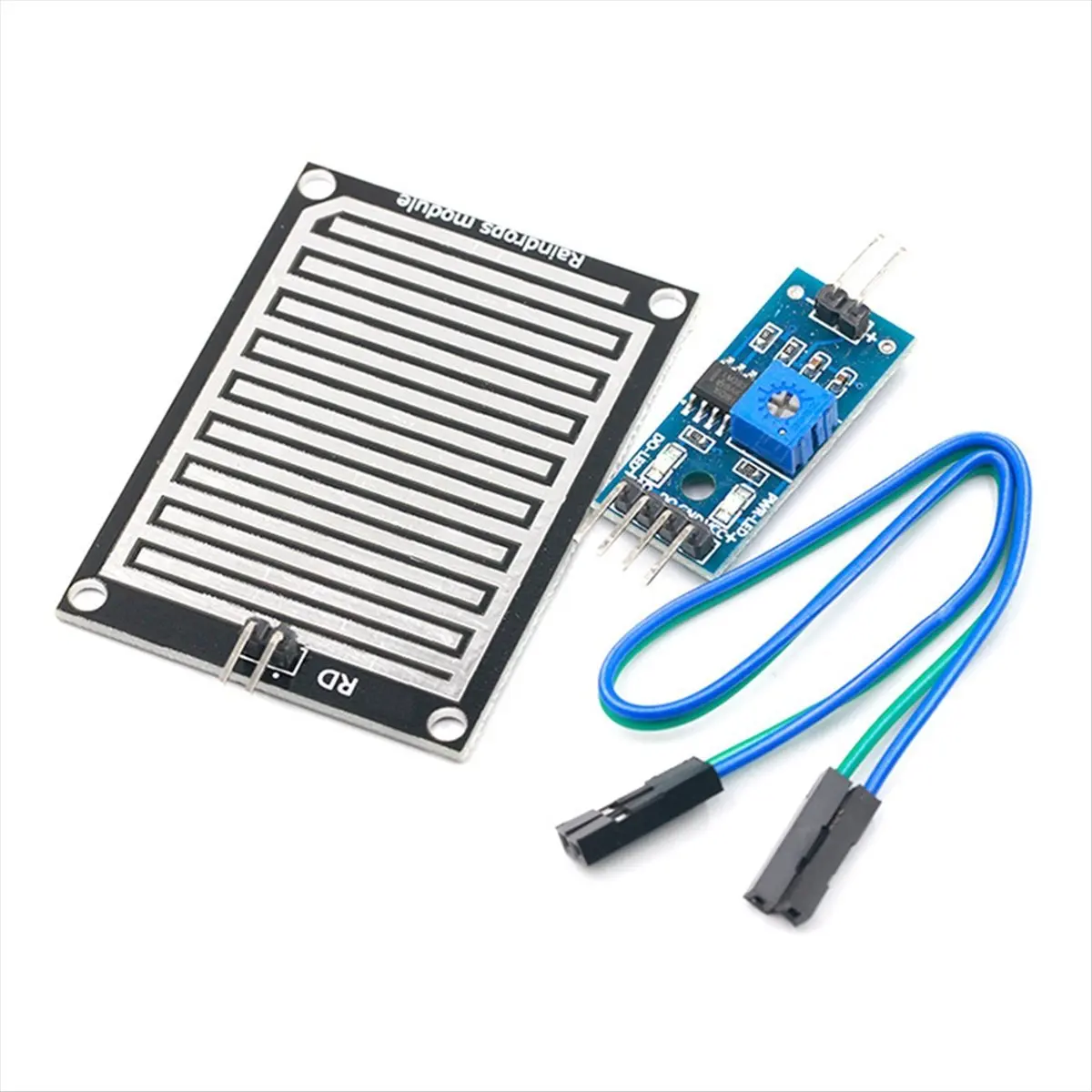 A43M 20Pieces Weather Sensor Module Raindrops Rain Module Rain Sensor Leaf Sensor Module High Sensitivity Module