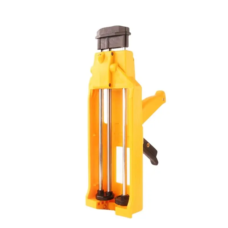 Manual Applicator Gun Dual Component Adhesive Cartridge Applicator Double Caulking Gun For Tile Construction Tools Yellow