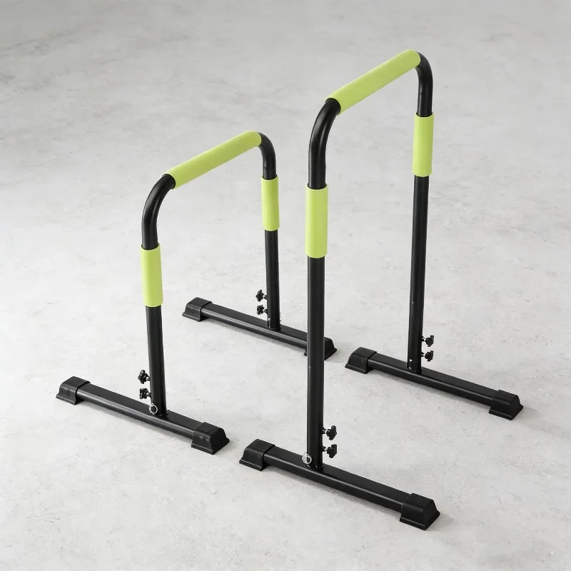 

Adjustable Steel Parallel Dip Bars Stable Anti-Slip Fitness Stand For Commercial And Home Use