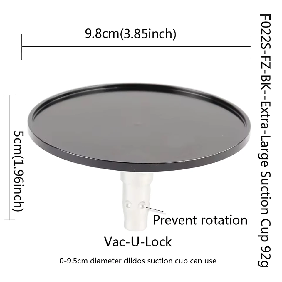 DTSUDU Upgrade Anti-Rotation Suction Cup for Sex Machine Quick Connector with Six Holes VAC-U-LOCK Attachments Dildo Holder view 4