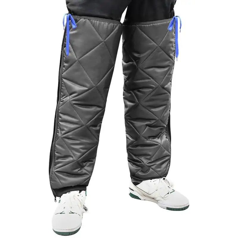 Zipper Winter Riding Knees Thickened Leg Warmer Outdoor Hiking Windproof Leggings Leg Cover Scooter Motorcycle Knee Pads