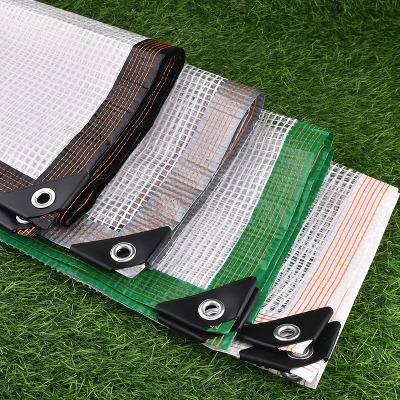 160GSM شفافة بولي ايثيلين شبكة القماش المشمع في الهواء الطلق العريشة قماش القنب ، ستارة نباتات للحديقة غير نافذ للمطر القماش نافذة المنزل يندبروف فيلم #3