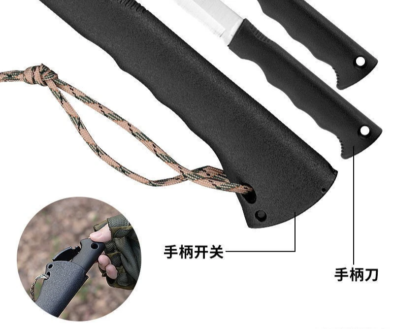 Outdoor multifunctionele tactische bijl met zaag kampeeruitrusting Bergbijl Multifunctionele houtkap EDC-bijl