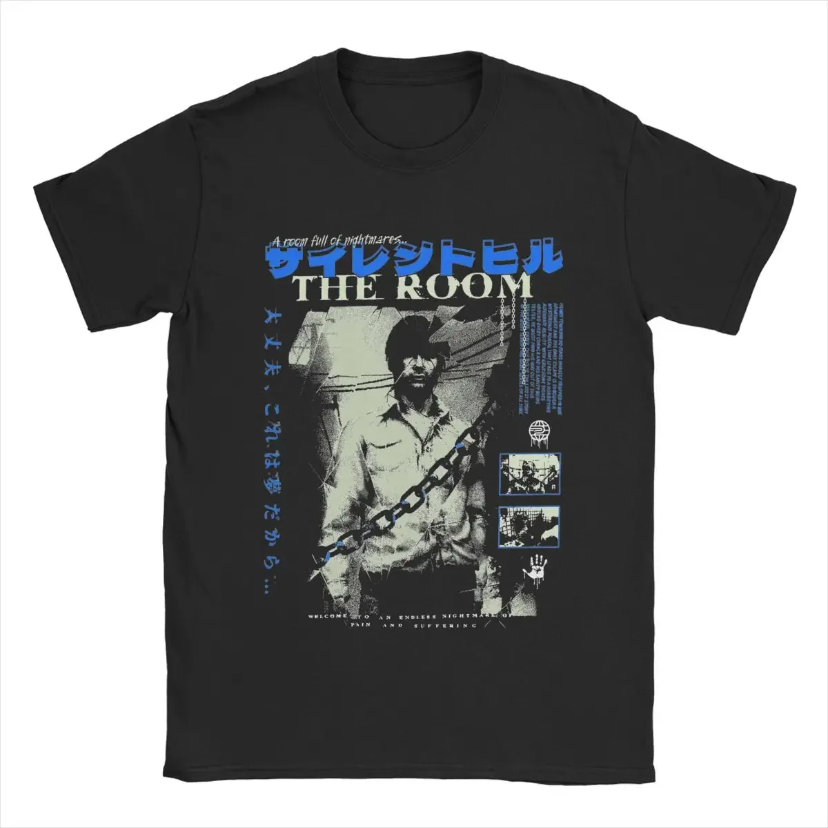 Men's T-Shirts Silent Hill The Room Cool Pure Cotton Tees Short Sleeve T Shirts Crewneck Clothing Unique