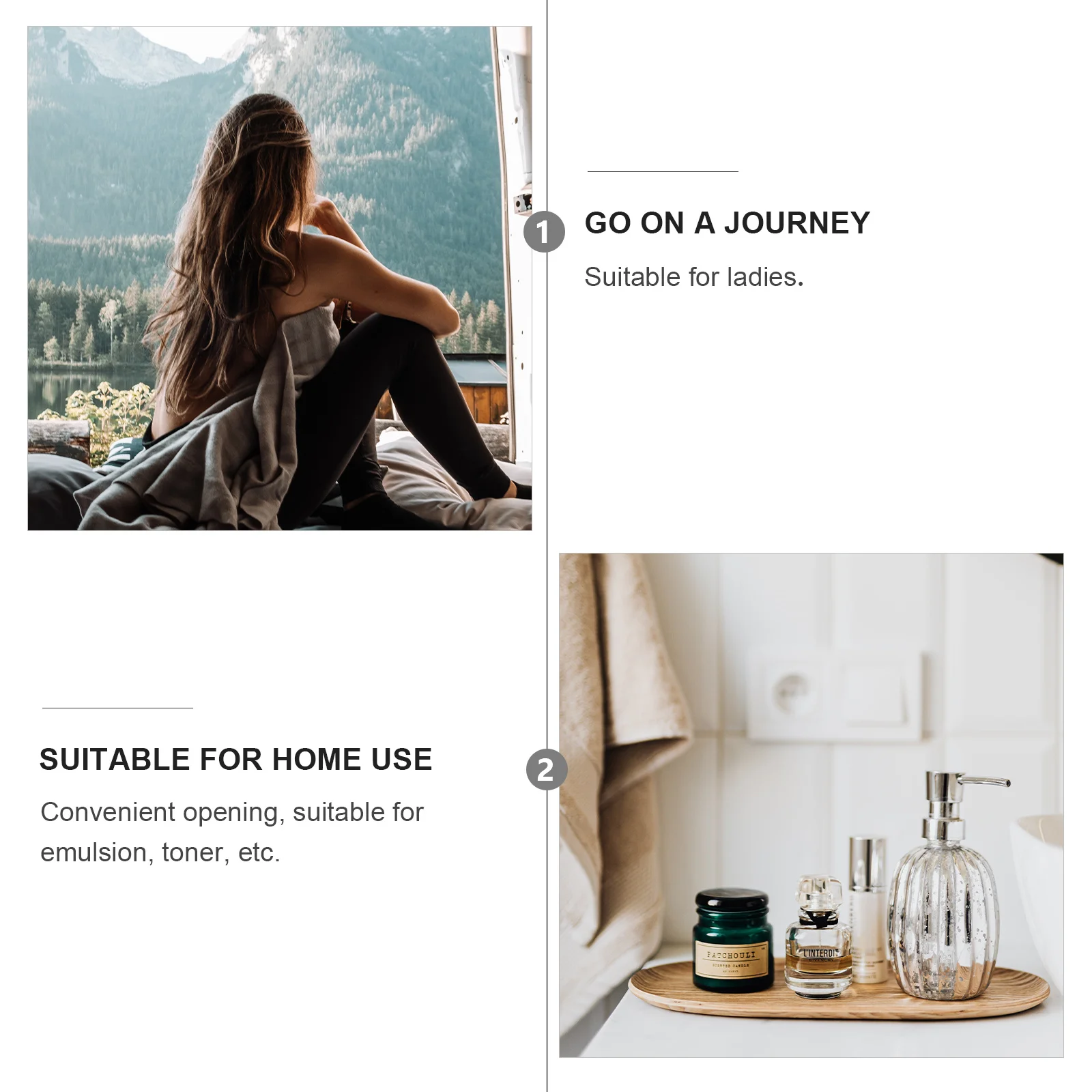 

20Pcs Transparent Square Clear Plastic Refillable Leakproof Travel Portable Empty Bottle Containers Reusable for Camping