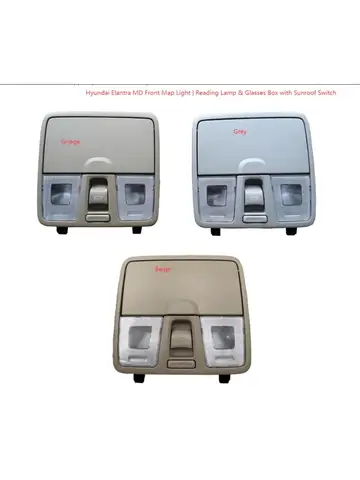 현대 엘란트라 MD용 리우콴 프론트 오버헤드 콘솔 | 맵 라이트, 독서등, 안경 케이스 및 선루프 스위치 현대 엘란트라 MD용 리우콴 프론트 오버헤드 콘솔 | 맵 라이트, 독서등, 안경 케이스 및 선루프 스위치
