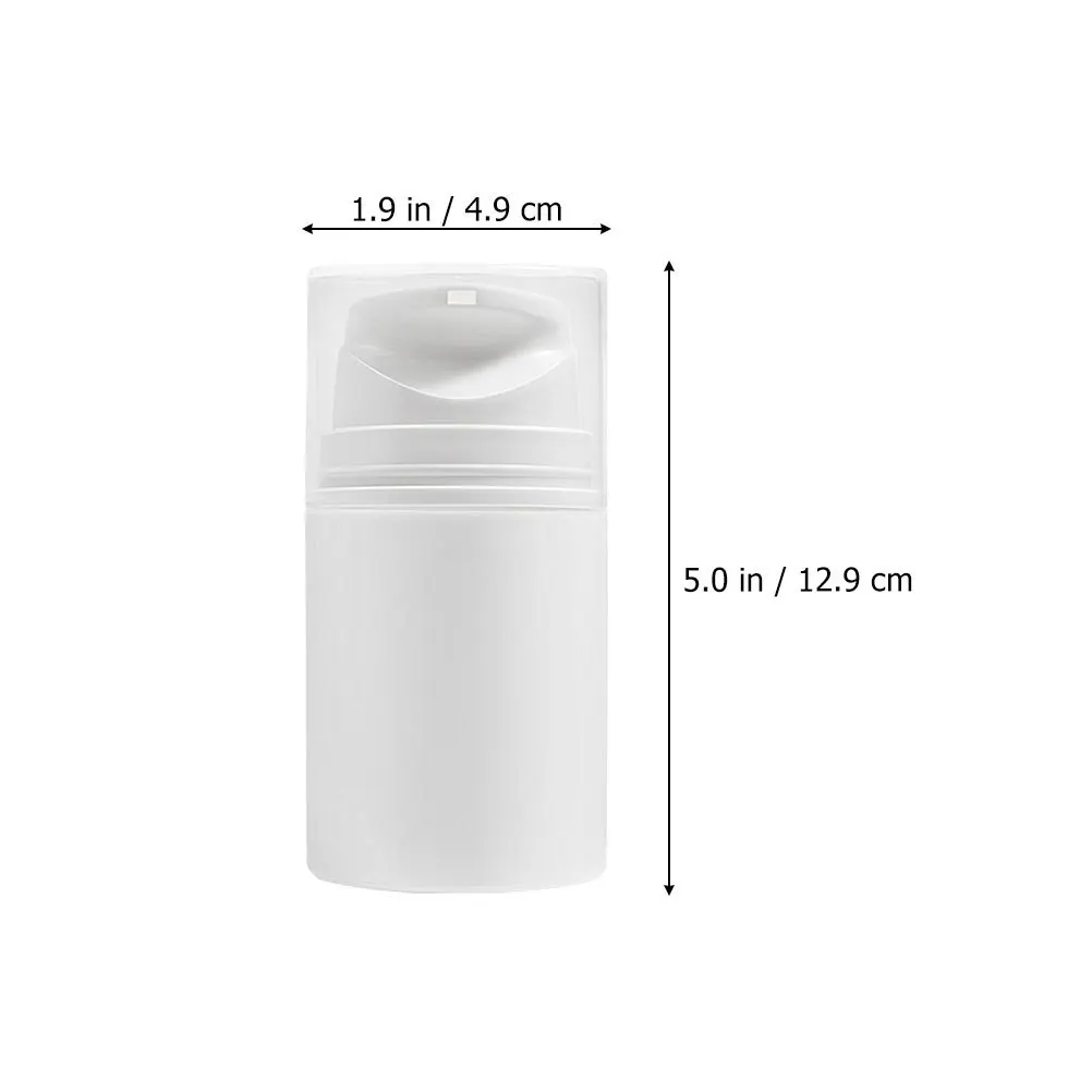 3pcs Empty Airless Pump Bottles Refillable Plastic Vacuum Press Containers For Travel Lotion Sub Bottles Portable