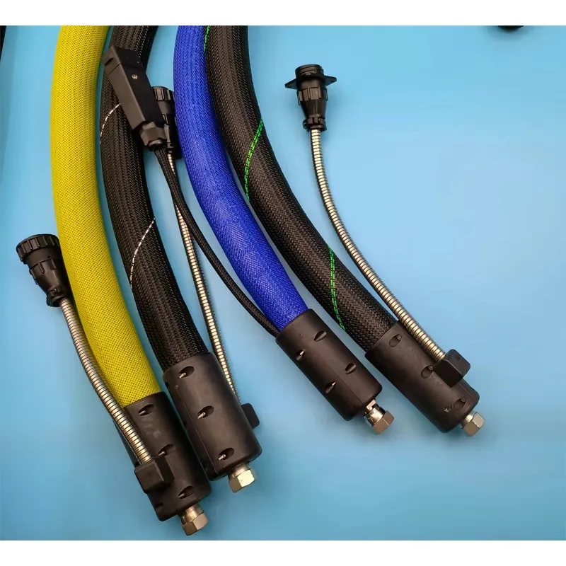 19MM Flexible Hot Melt Glue Hose / Electric PTFE Heated Hose 60~+260 Temperature Max 15Mpa Pressure for Gluing Oil Grease