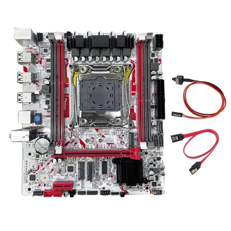 

Игровая материнская плата ABFM-Desktop X99G757 X99, комплект материнской платы LGA 2011-3 DDR3 с поддержкой чипсета HM55 для процессоров E5 2666/2673/2676/2696 V3