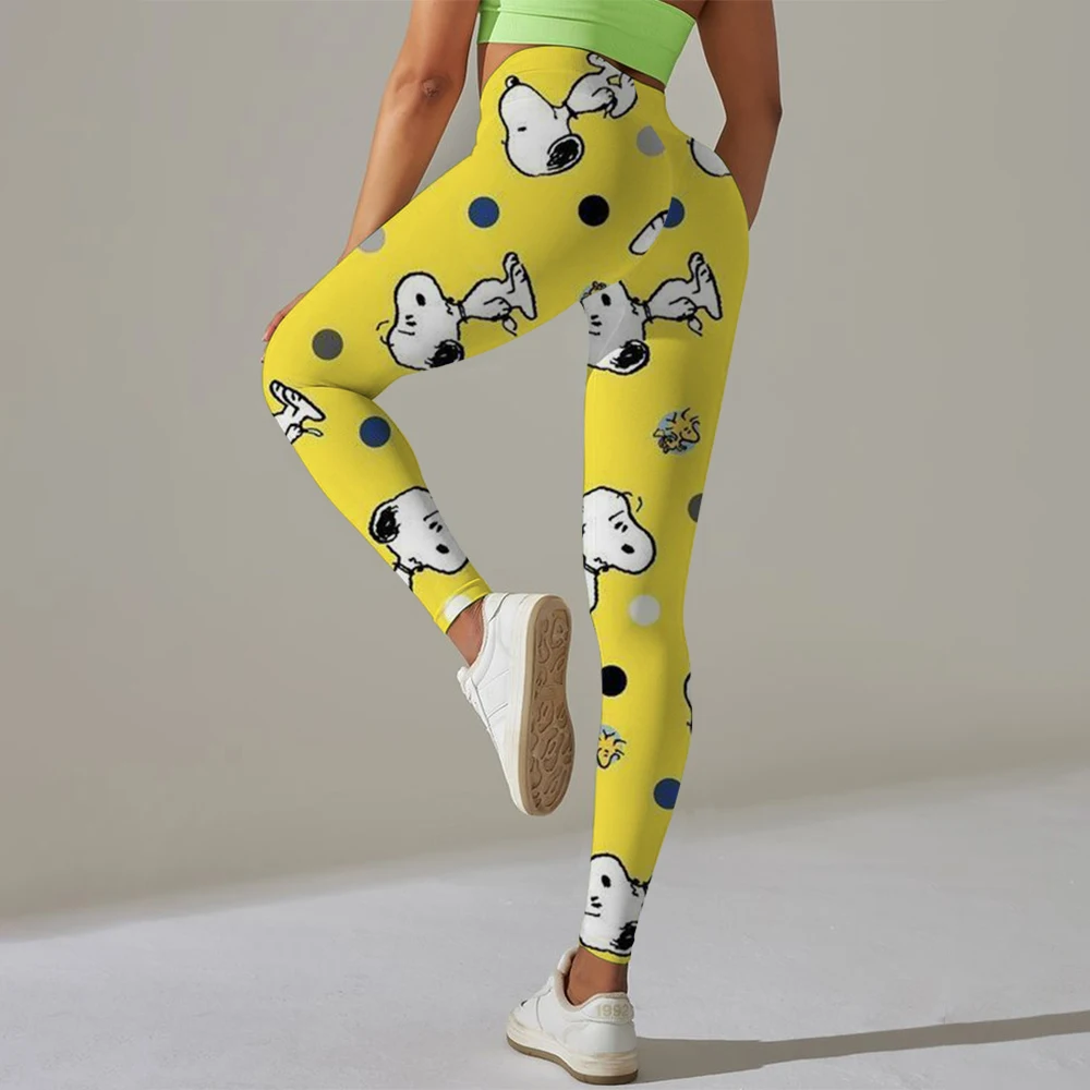 

Snoopy cartoon print Leggings Women Sexy Pants Push Up Leggings Fashion Fitness Leggins Gym Sporting High Waist Trousers