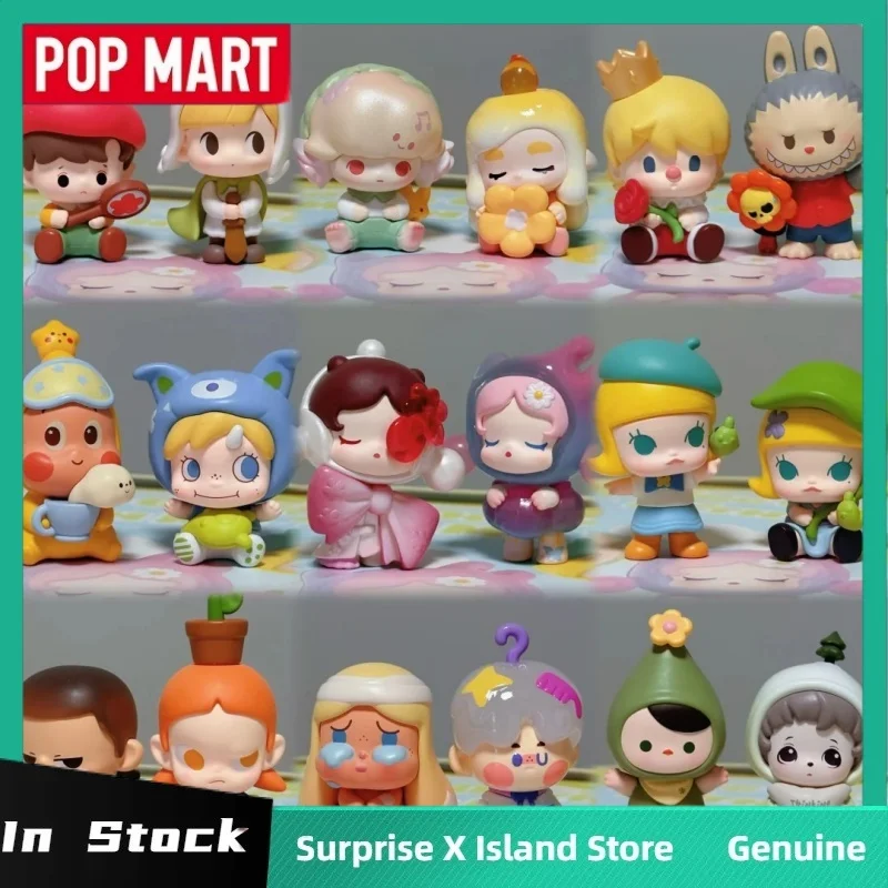

Popmart Pop Bean Going Outing With Me Series Mystery Box Crybaby Molly Dimmo Sp Mini Bean Figurine Decor Ornaments Toy Blind Bag