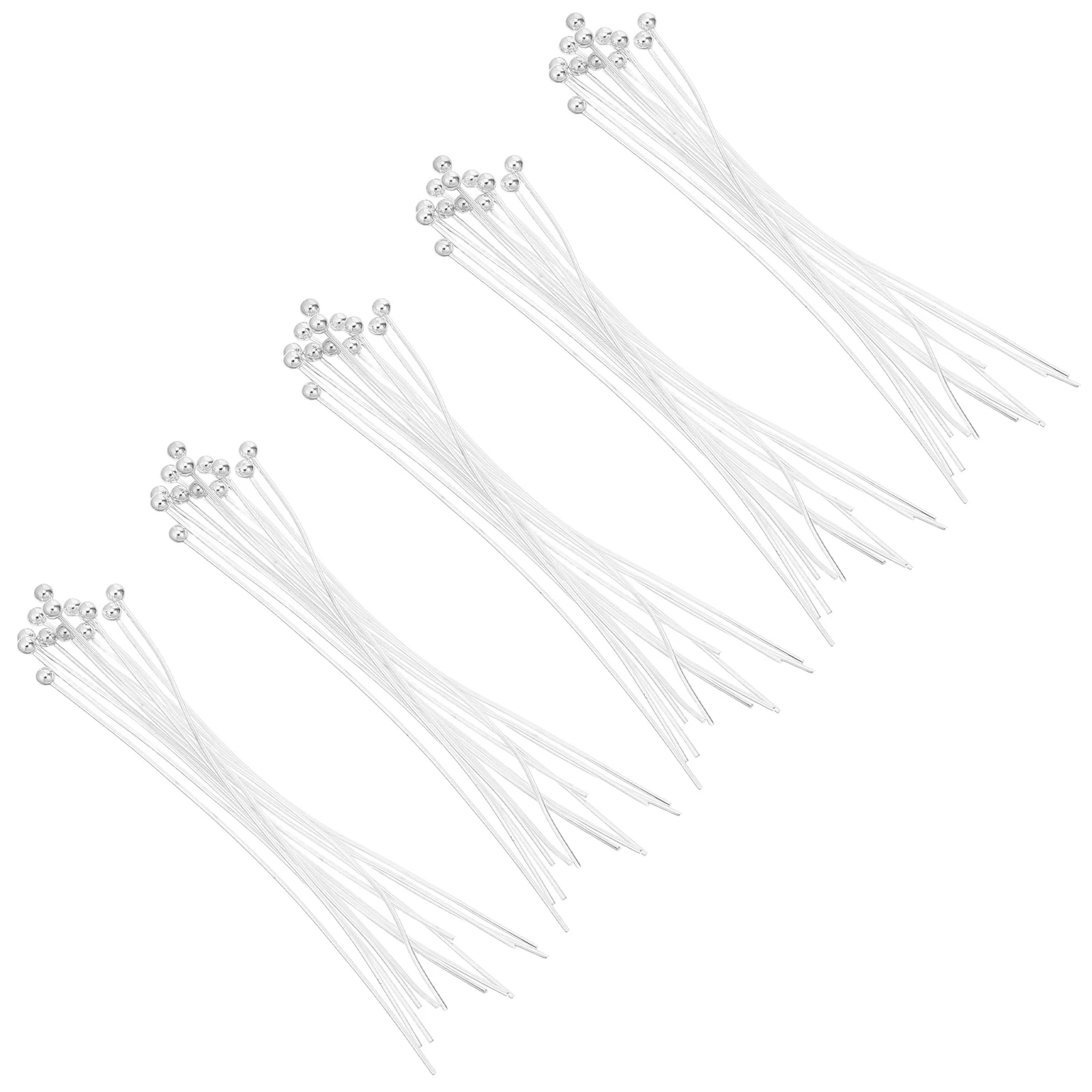 

200Pcs Bendable Ball Head Pins 50Mm Stainless Steel Beading Needles for Jewelry Making Earrings Bracelets Necklaces DIY Craft