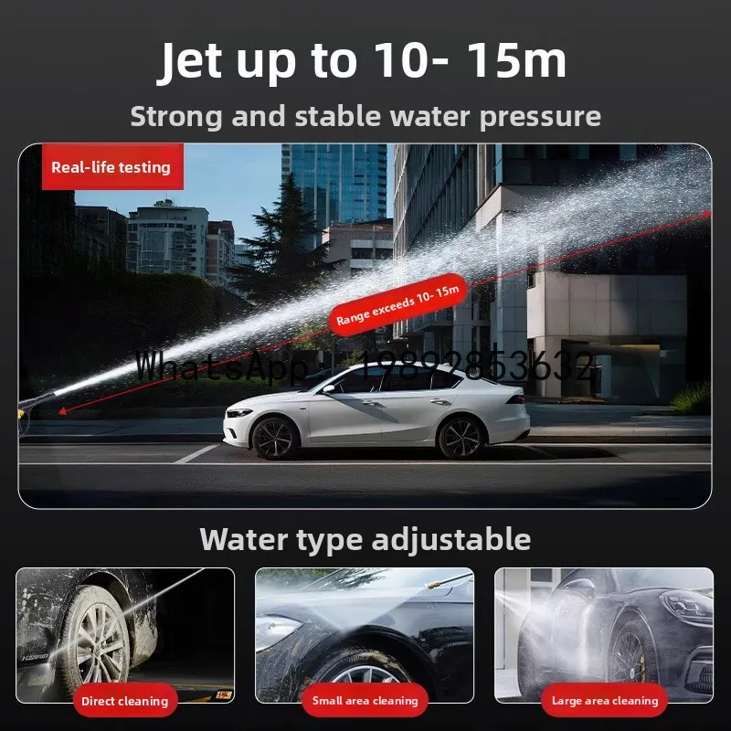 YFY Car Washer High-Pressure Water Gun Household 220V Portable Car Washing Tool Powerful Floor Cleaning Gun High Power