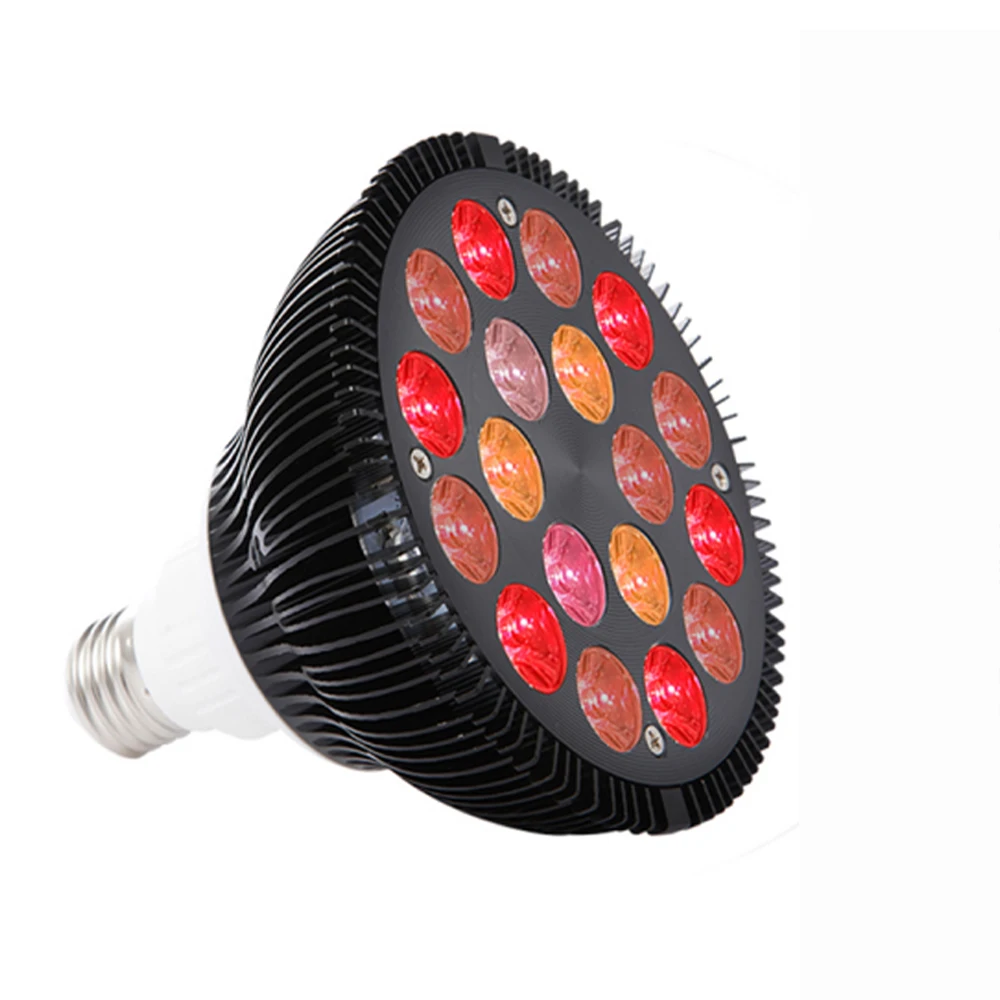 Red Light Therapy Lamp 54W LED Infrared Light Therapy Device 630nm 660nm 810nm 830nm 850nm For Pain Relief, RED LED Grow Bulbs