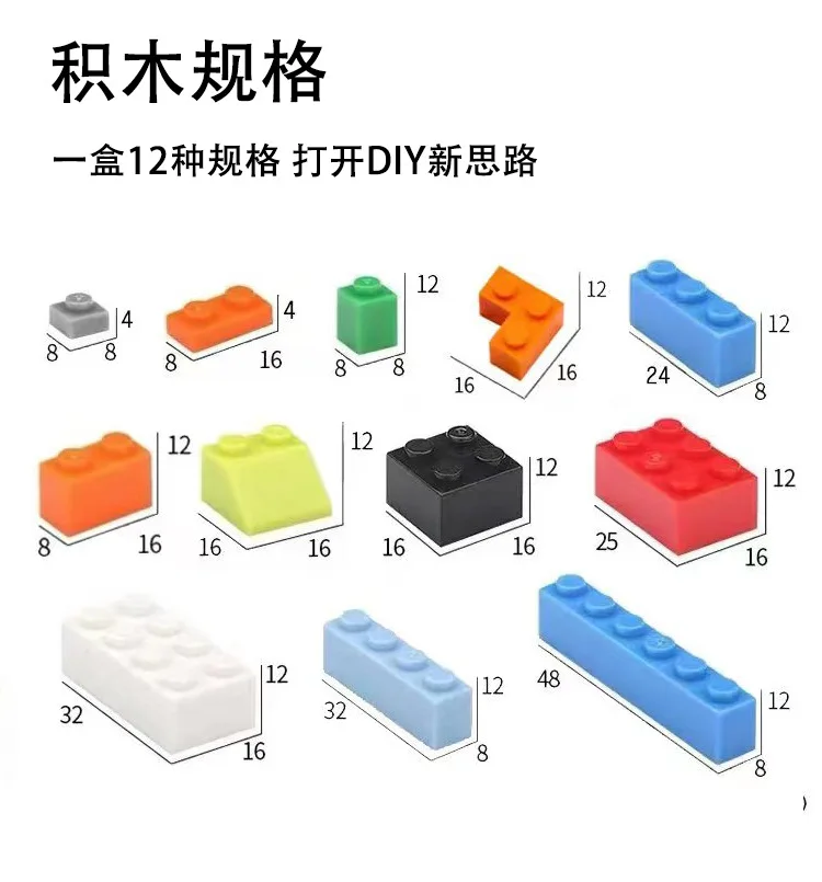 Blocchi di costruzione creativi per bambini set fai da te sfuso blocchi di costruzione classici della città giocattoli educativi per bambini 500 o 1000 pezzi