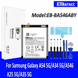 2026 Years EOTABACC 100% New High Quanlity Battery EB-BA546ABY For Samsung A54 5G/A34 5G/A546/ A25 5G/A35 5G Battery +Tools
