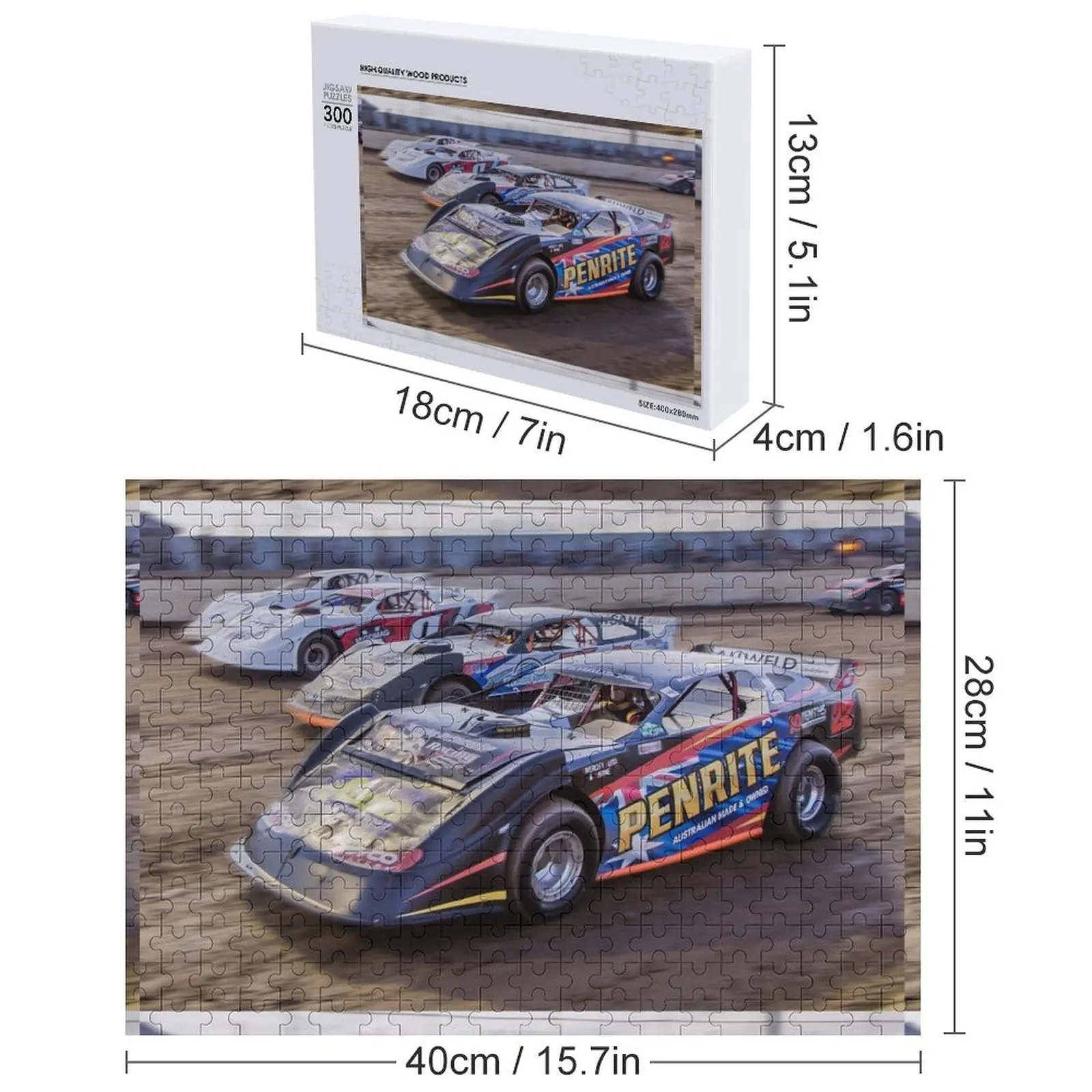 4 سباق واسع - سوبر سيدان العنوان الوطني قبل السباق، ألغاز الصور المقطوعة، حيوانات خشبية، لغز خشبي للبالغين