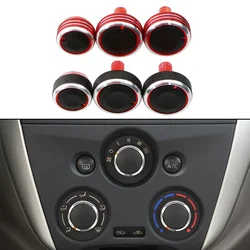 AC Knob for Nissan New Sunny March Aluminum Alloy Air Conditioning Heat Control Switch Button Knobs Accessories