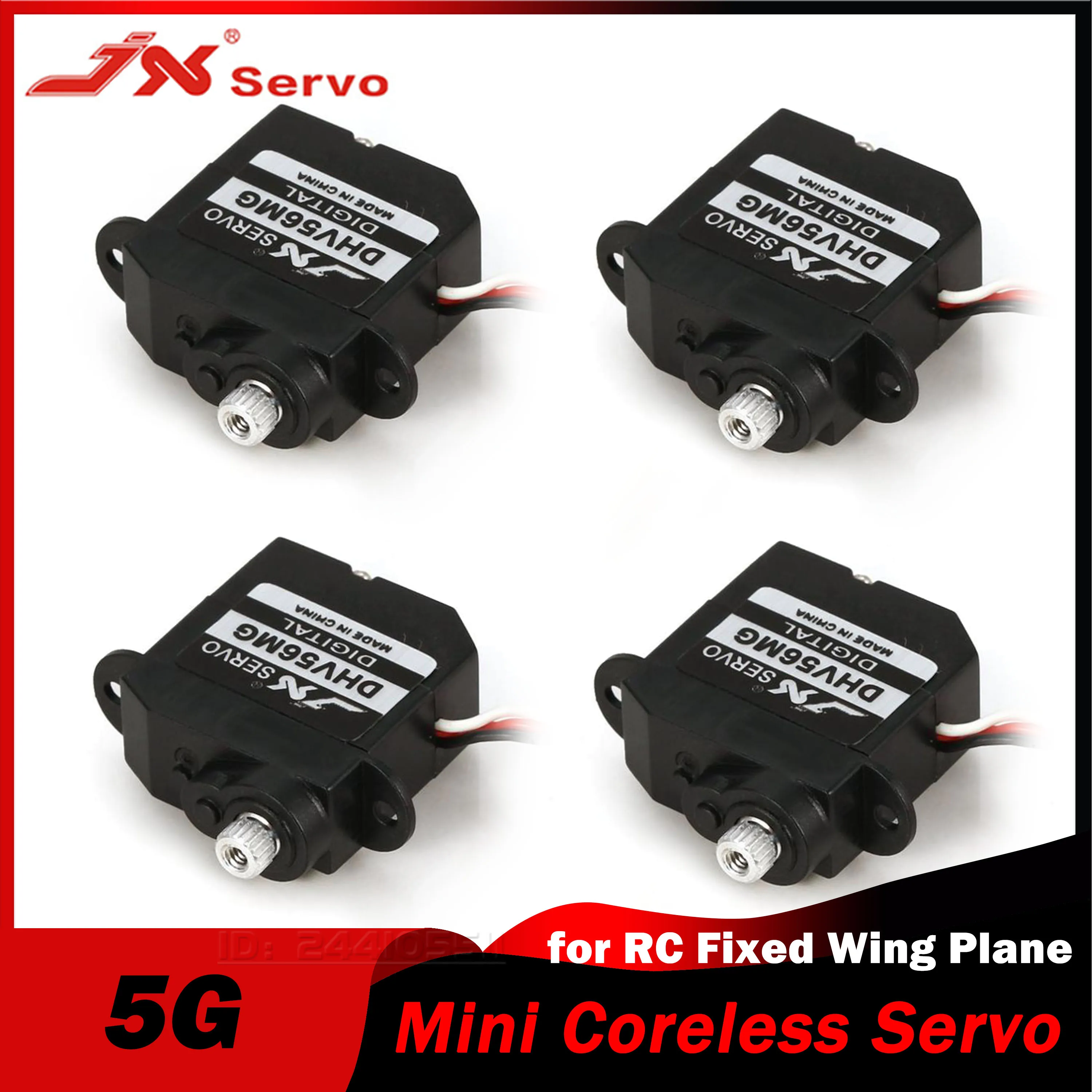 1/2/4PCS JX 5g Mini Coreless Servo PDI-DHV56MG Steering Torque Digital 4.8~7.4 V Metal Gear for RC Model Fixed Wing Plane Part
