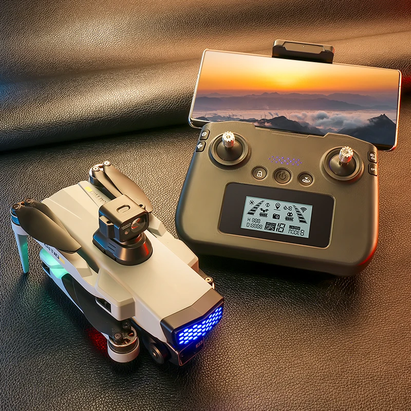 KAI TWO 3-axis Gimbal HD Aerial Photography Drone Brushless GPS 360° Laser Obstacle Avoidance Folding Aircraft  RC Quadcopter